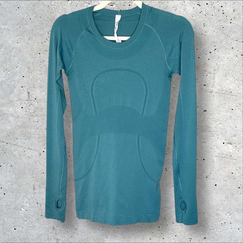 lululemon athletica Teal Long Sleeve Top